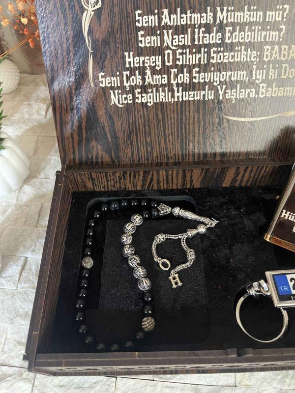 Kişiye Özel Çakmak Tesbih Anahtarlık Set - Görsel 3