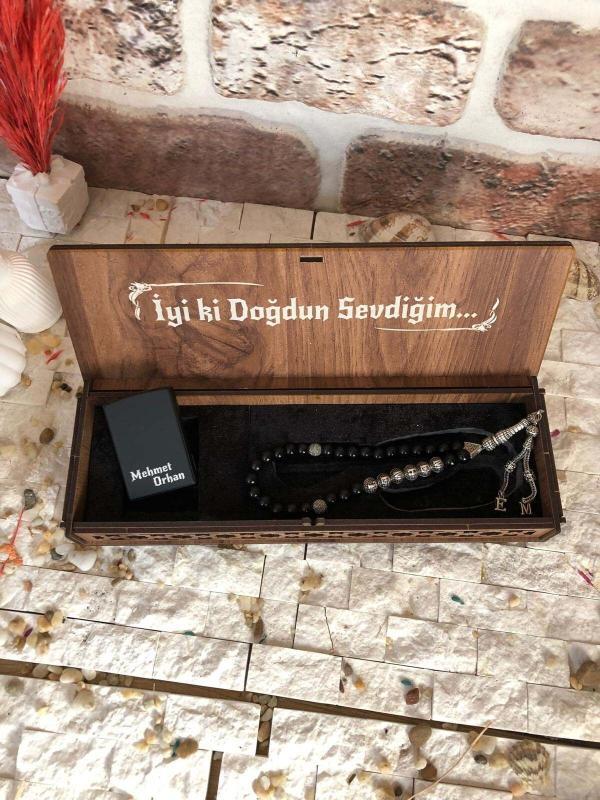 Kişiye Özel Çakmak Tesbih Kutulu Set - Görsel 5