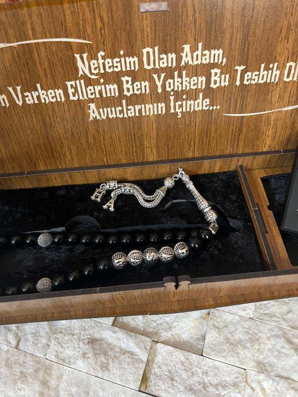 Kişiye Özel Çakmak Tesbih Kutulu Set - Görsel 6