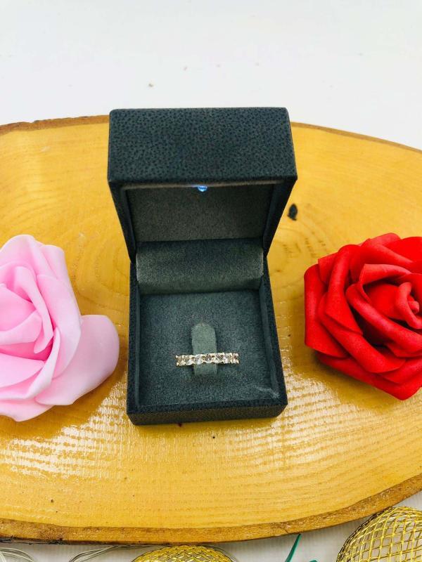 Ortası Taşlı Rose Ayarlanabilir Yüzük