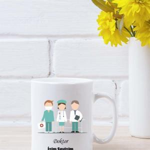 Doktor Tasarımlı Beyaz Kupa Bardak