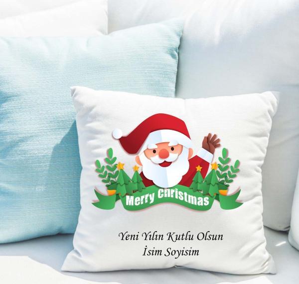 Yılbaşı Tasarımlı Yastık