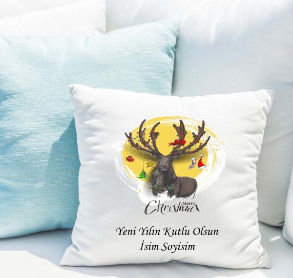 Yılbaşı Tasarımlı Yastık
