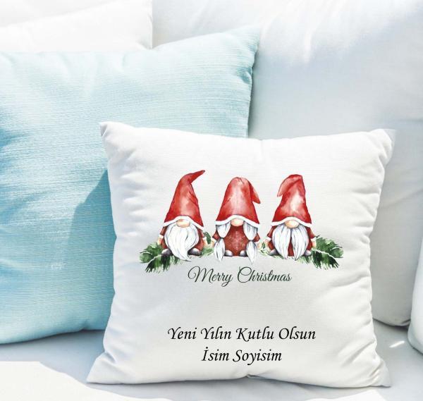 Yılbaşı Tasarımlı Yastık