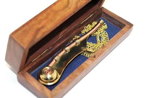 Ahşap Kutulu Pirinç Silistre Düdük - Görsel 2