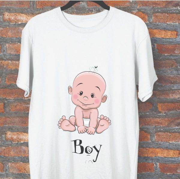 Boy Tasarımlı Tişört