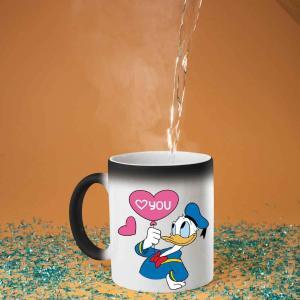 Donald Duck Tasarımlı Sihirli Kupa Bardak