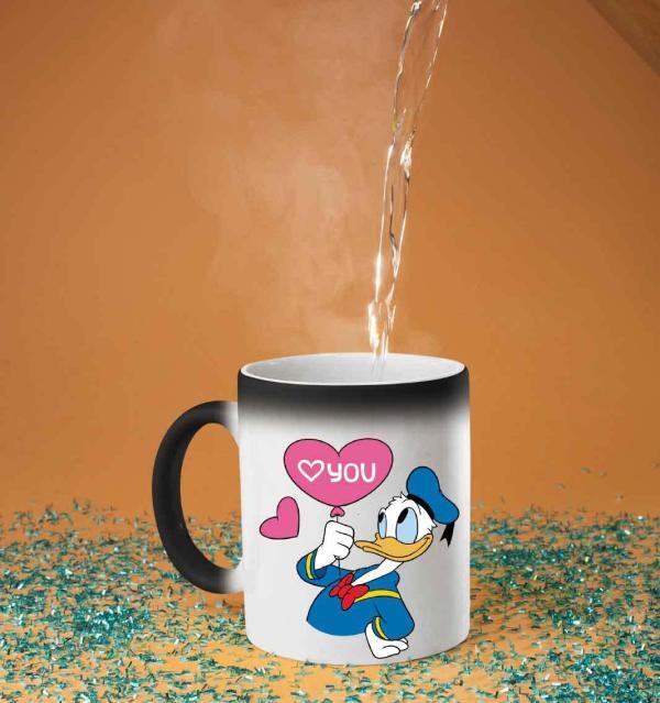 Donald Duck Tasarımlı Sihirli Kupa Bardak