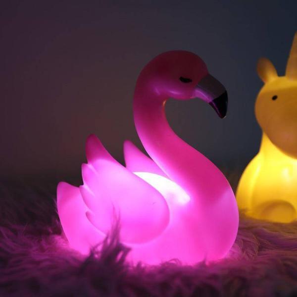 Flamingo Figürlü Gece Lambası