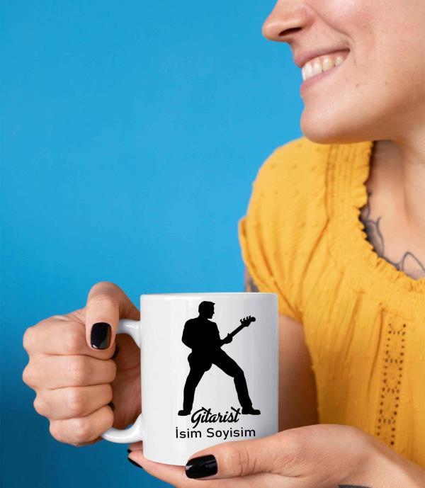 Gitarist Tasarımlı Kupa Bardak