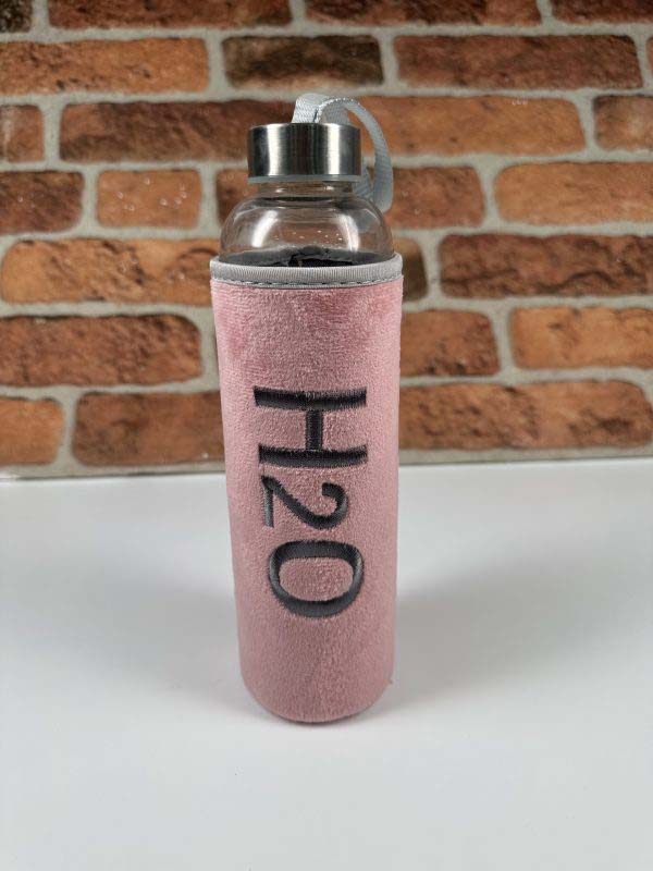 H2O Renkli Cam Su Matarası