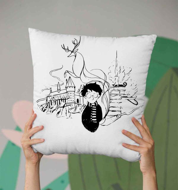 Harry Potter Tasarımlı Yastık
