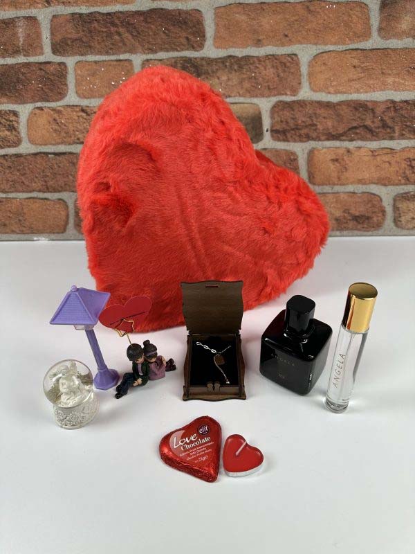Kişiye Özel Kolyeli Melek Kar Küreli Bayan Love Set - Görsel 2