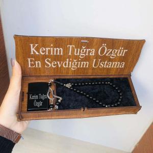 tesbih çakmak seti kişiye özel