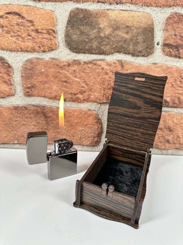 Kişiye Özel Gümüş Renk Zippo Çakmak - Görsel 3