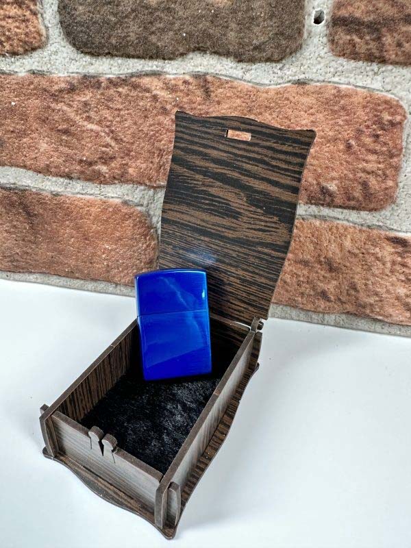 Kişiye Özel Mavi Zippo Çakmak