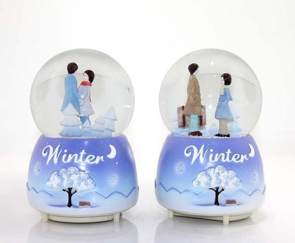 Kar Küresi Işıklı Müzikli Küre 13 Cm