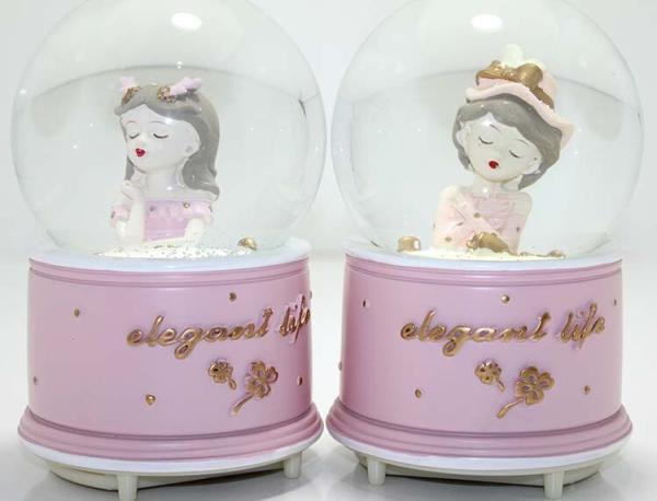 Kar Küresi Püskürtmeli Işıklı Müzikli Küre 16 Cm - Görsel 2