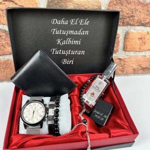 Kişiye Özel Saatli Erkek Set