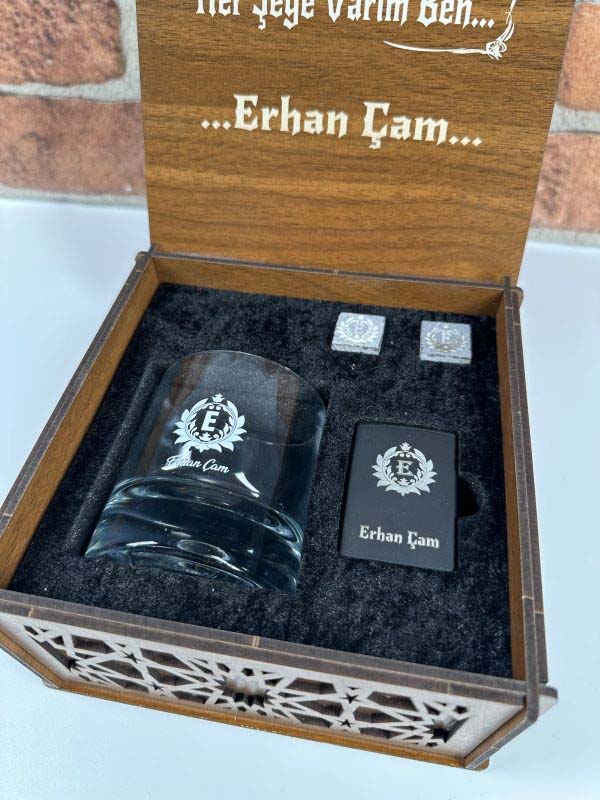 Kişiye Özel Tek Bardaklı Viski Set - Görsel 2