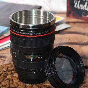 Lens Objektif Görünümlü Termos Kupa Bardak 300 Ml