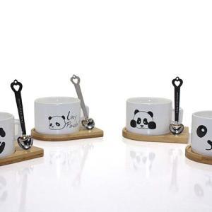 Panda Modelli Mıknatıslı Kahve Fincanı