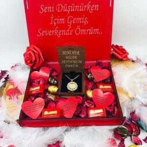 Sen Ve Ben Kutulu Kolye Set