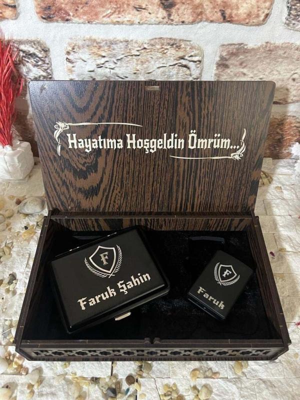 Sigara Tabakalı Çakmak Set