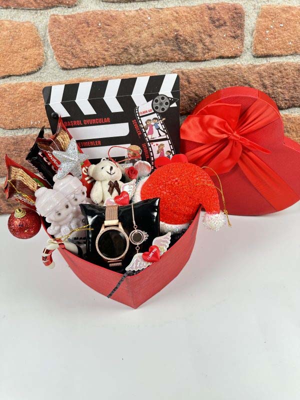 Yılbaşı Süslemeli Bayan Saatli Set