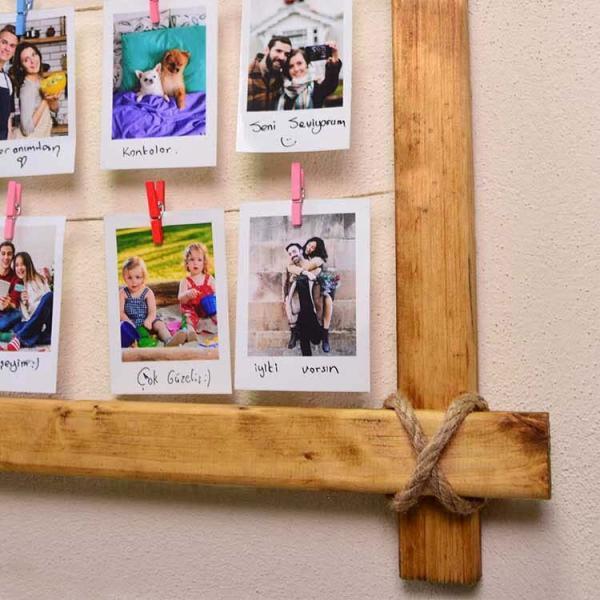 Kişiye Özel Ahşap İpli Duvar Çerçevesi - Görsel 6