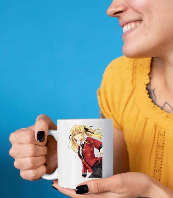 Anime Tasarımlı Beyaz Kupa Bardak