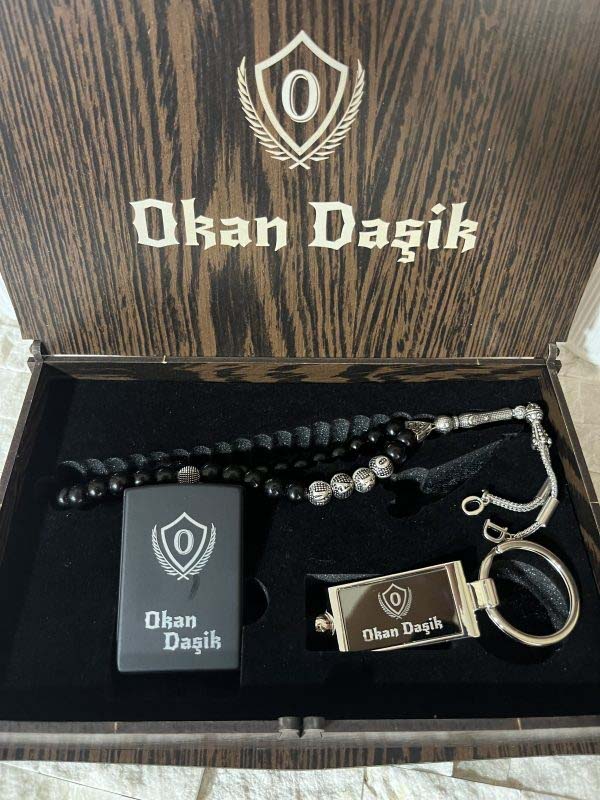 Kişiye Özel Çakmak,Anahtarlık,Tesbih Set - Görsel 2