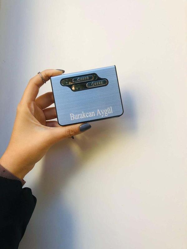 Kişiye Özel Elektronik Şarjlı Tabaka Çakmak - Görsel 3