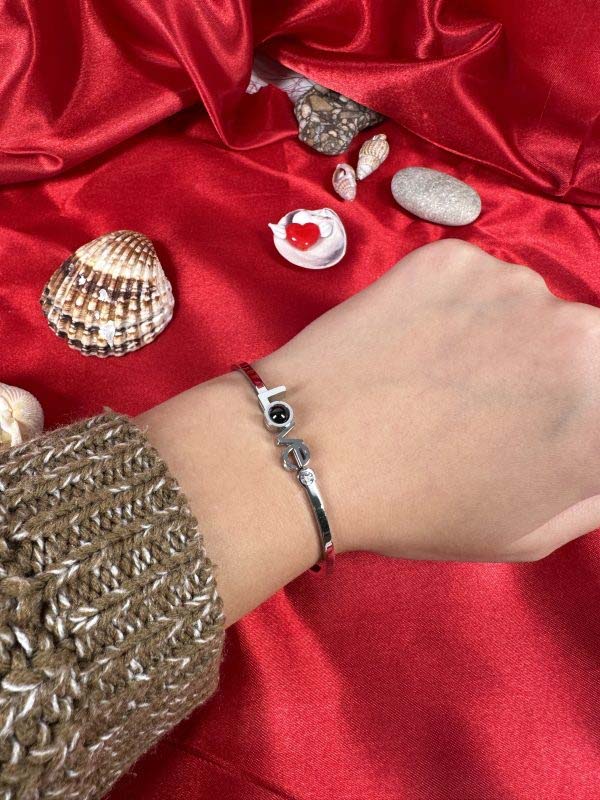 Yüz Dilde Seni Seviyorum Yazılı Love Bileklik - Görsel 2