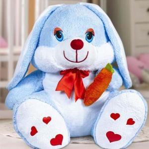 100 Cm mavi Peluş Tavşan