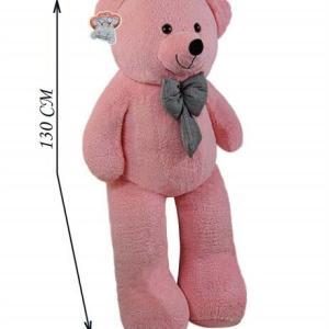 130 CM Pembe Peluş Papyonlu Ayıcık