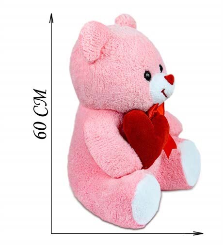 50 Cm Pembe Peluş Ayı - Görsel 3