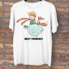best friends baskılı tişört