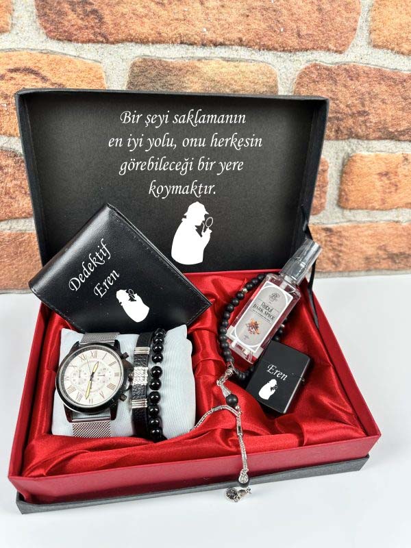 Dedektif Tasarımlı Erkek Set