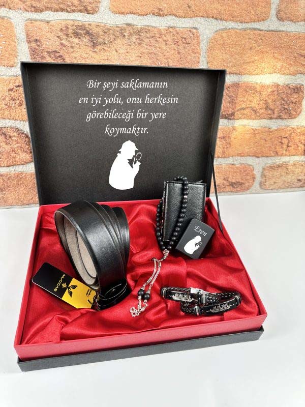 Dedektif Tasarımlı Erkek Set