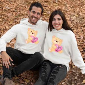 Kişiye Özel 3 İplik Şardonlu Kalın Kumaş Çift Sweat