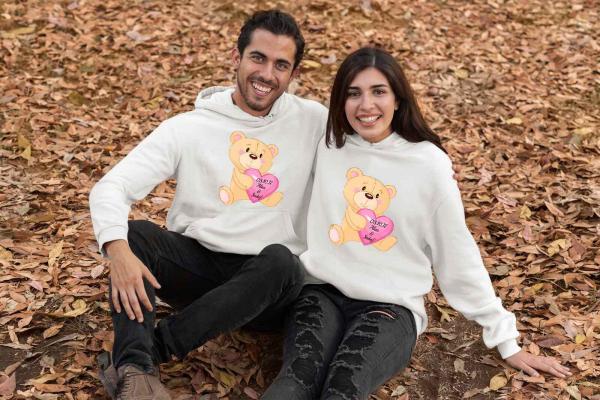 Kişiye Özel 3 İplik Şardonlu Kalın Kumaş Çift Sweat