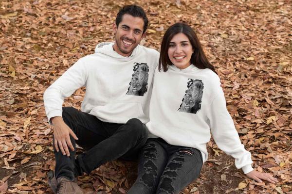 Kişiye Özel 3 İplik Şardonlu Kalın Kumaş Çift Sweat
