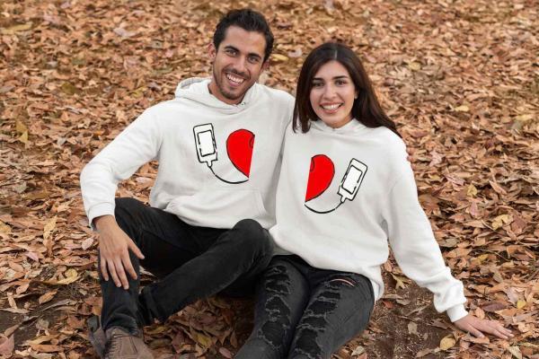 Kişiye Özel 3 İplik Şardonlu Kalın Kumaş Çift Sweat