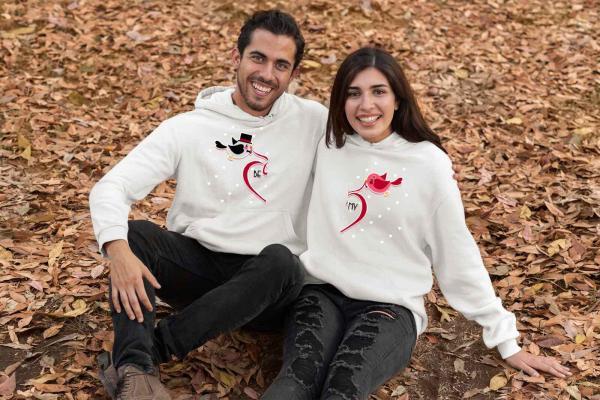 Kişiye Özel 3 İplik Şardonlu Kalın Kumaş Çift Sweat