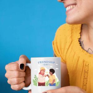 Kişiye Özel Best Friend Tasarımlı Kupa Bardak