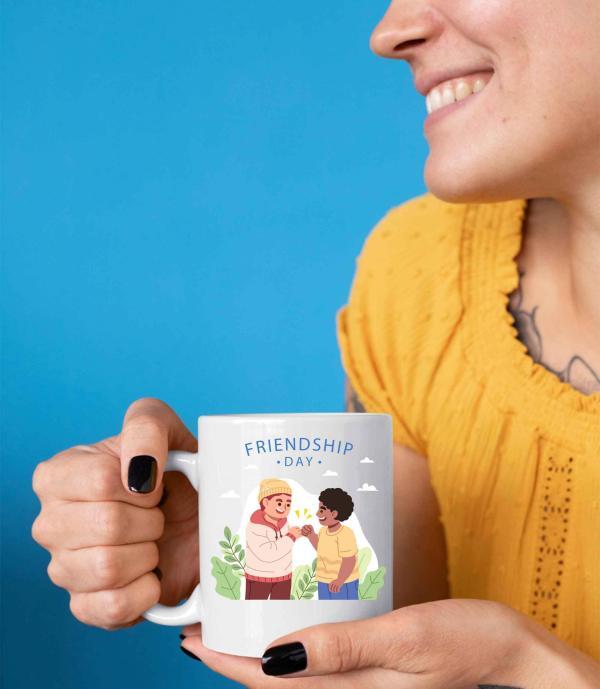 Kişiye Özel Best Friend Tasarımlı Kupa Bardak