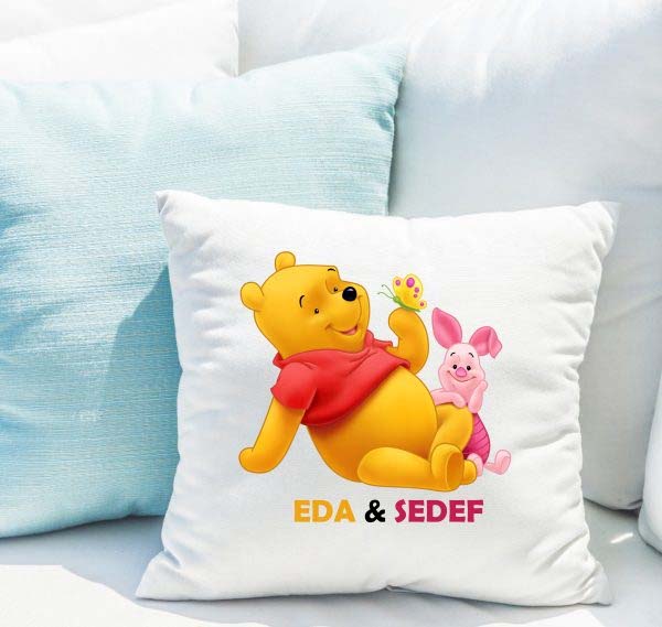 Kişiye Özel Best Friend  Tasarımlı Yastık