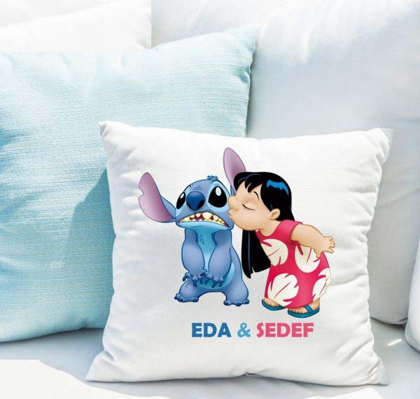 lilo ve stitch hediye yastık