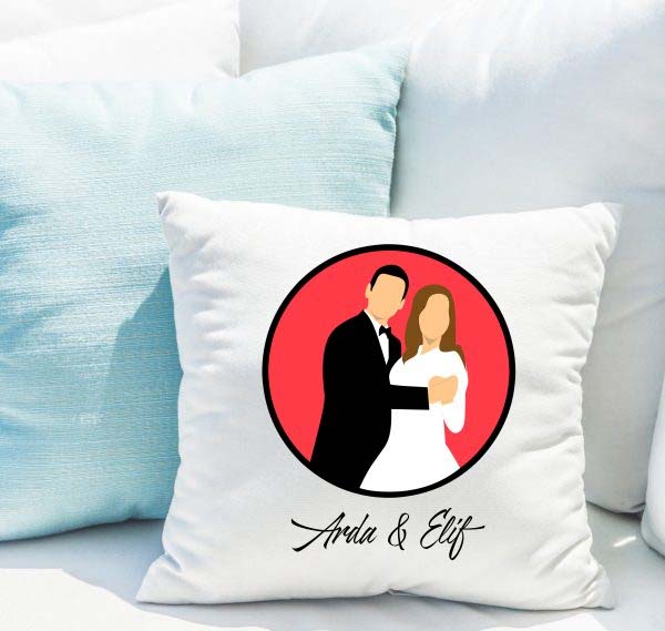 Kişiye Özel Çift Yastığı